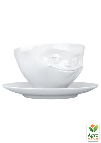 Чашка з блюдцем для кави Tassen "Усмішка" (200 мл), порцеляна (TASS14101/TA) - фото 2