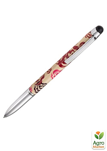 Шариковая ручка Troika со стилусом для iPad и iPhone Fine carbone, цветная (PIP03/CO)