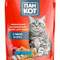 Корм для котів (з рибою в соусі) ТМ "Пан Кіт" 100г