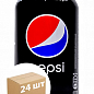 Газированный напиток Black (железная банка) ТМ "Pepsi" 0,33л упаковка 24шт