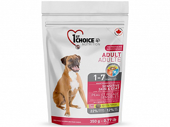 1st Choice Adult Cухой корм для взрослых собак всех пород с ягненком, рыбой и рисом  350 г (2270010)