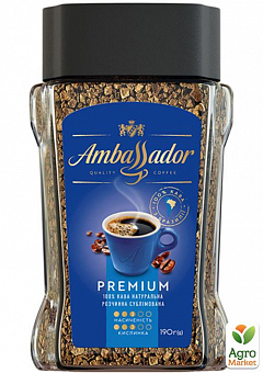 Кава розчинна Premium ТМ "Ambassador" 190г2