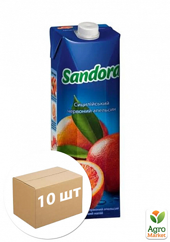 Соковый напиток "Сицилийский красный апельсин" ТМ "Sandora" 0,95л упаковка 10шт