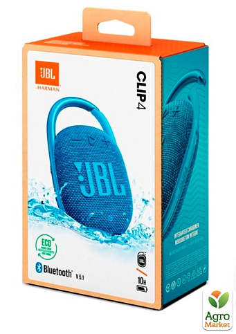 Портативная акустика (колонка) JBL Clip 4 Eco Синий (JBLCLIP4ECOBLU) (6868074) - фото 3