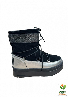 Жіночі чоботи зимові DSOE111 41 25см Черн\Сер2