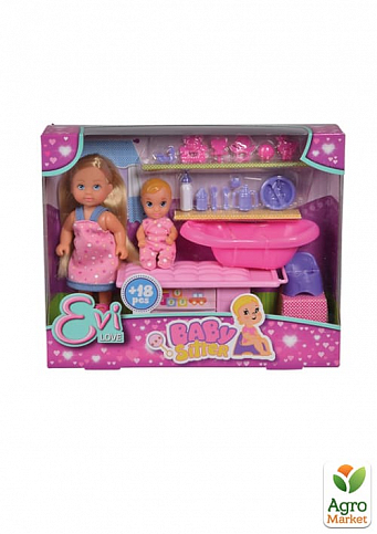 Кукольный набор Эви "Няня" с малышом, 3+ Simba Toys