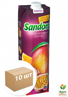 Нектар тропик-маракуйя (апельсин-манго-маракуйя) ТМ "Sandora" 0,95л упаковка 10шт1