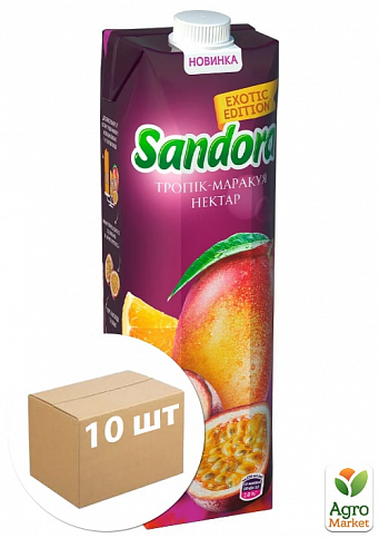 Нектар тропик-маракуйя (апельсин-манго-маракуйя) ТМ "Sandora" 0,95л упаковка 10шт