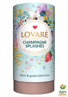Чай (Брызги шампанского) на основе зеленого чая Сенча и черного чая ТМ "Lovare" 80гр2
