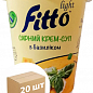 Крем-суп сырный с базиликом б/п ТМ "Fitto light" (стакан) 40г упаковка 20 шт