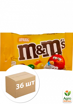 Драже M&M's з арахісом 45 г уп. 36 шт1