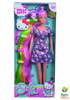 Кукла Штеффи Hello Kitty "Радужная прическа" с аксессуарами, 3+ Simba Toys2