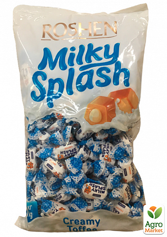Карамель Milky splash с молочной начинкой ТМ "Roshen" 1кг упаковка 5шт - фото 3