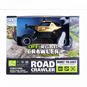 Автомобіль OFF-ROAD CRAWLER з р/к - CAR VS WILD (золотий, акум. 3,6V, метал. корпус, 1:20) - фото 3