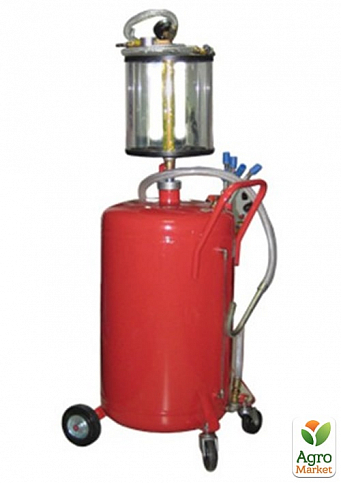 Установка для вакуумной откачки масла с мерной колбой (80л.) G.I. KRAFT B8010KV - фото 2