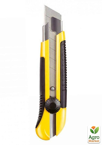 Нож DynaGrip длиной 180 мм с лезвием шириной 25 мм с отламывающимися сегментами и винтовым фиксатором STANLEY 0-10-425 (0-10-425) - фото 2