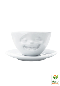 Чашка з блюдцем для кави Tassen "Сміхотерапія", (200 мл), порцеляна (TASS14701/TA)1
