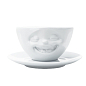 Чашка з блюдцем для кави Tassen "Сміхотерапія", (200 мл), порцеляна (TASS14701/TA)