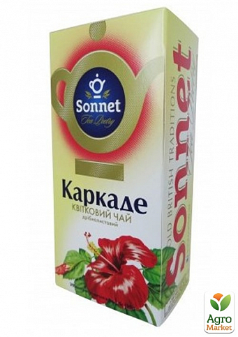 Чай Квітковий (Каркаде) б/е ТМ "Sonnet" пачка 20 пакетиків по 1,5г упаковка 36шт - фото 2