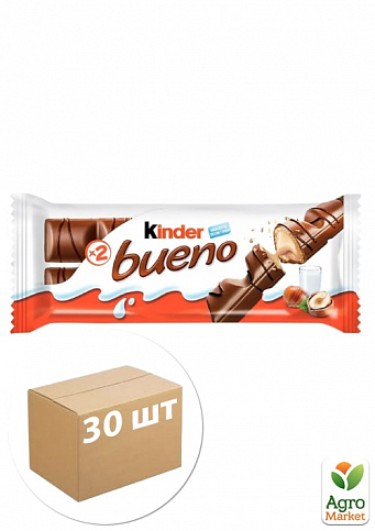 Батончик шоколадний (Bueno) Kinder 43г упаковка 30шт