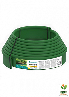Бордюр садовий пластиковий Country Premium H110 10м зелений (82401-GN)2