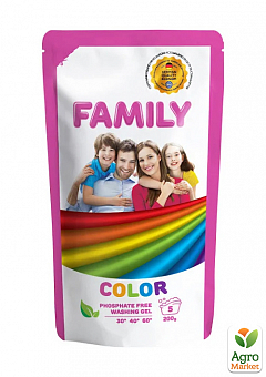 FAMILY Гель для стирки цветных вещей 200 г 1