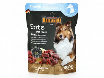 Belcando Finest Selection Ввлажный корм для собак с уткой, рисом и брусникой  300 г (5115080)