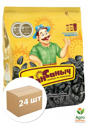 Насіння соняшника смажене 110г ТМ "Сан Санич" упаковка 24 шт