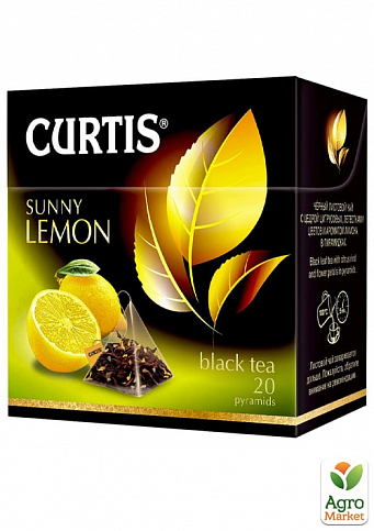 Чай Sunny Lemon (пачка) ТМ "Curtis" 20 пакетиков по 1,7г
