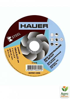 Круг шлифовальный по металлу, 180х6,0х22 TM "Hauer" 17-3181