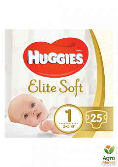 Huggies Elite Soft Размер 1 (3-5 кг), 25 шт1