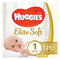 Huggies Elite Soft Размер 1 (3-5 кг), 25 шт