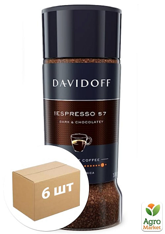 Кава Espresso скляна банка ТМ "Давідоф" 100г упаковка 6 шт