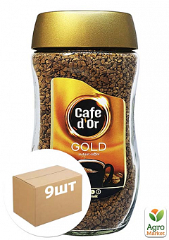 Кава D'OR Gold 200г упаковка 9шт2
