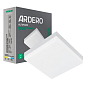 Накладний світлодіодний світильник Ardero AL709ARD 24W квадратний 2400Lm 5000K 170*170*40mm (80006)