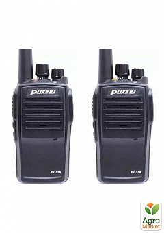 Рация пылевлагозащищённая Puxing PX-558 IP67, UHF, комплект 2 шт., 5 Ватт, 1300 мАч + ремешок на шею Mirkit (8519)2