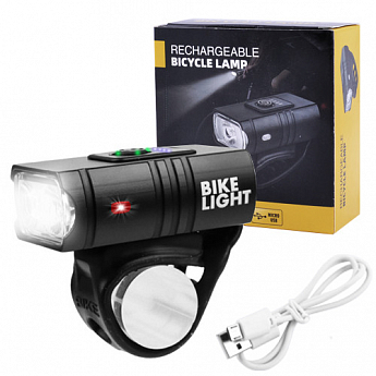 Велофонарь BK-02Pro-2XPE ULTRA LIGHT, ALUMINUM, индикация заряда, Waterproof, аккум., ЗУ micro USB - фото 3