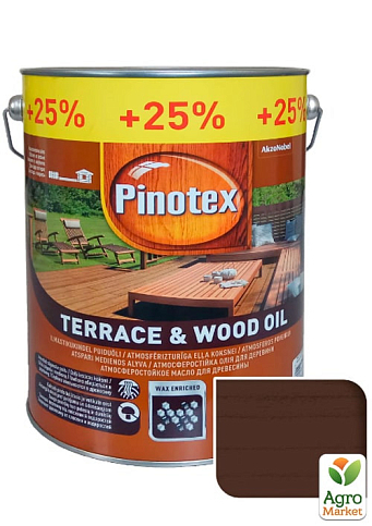 Масло для обработки дерева Pinotex Terrace & Wood Oil Орех 5 л