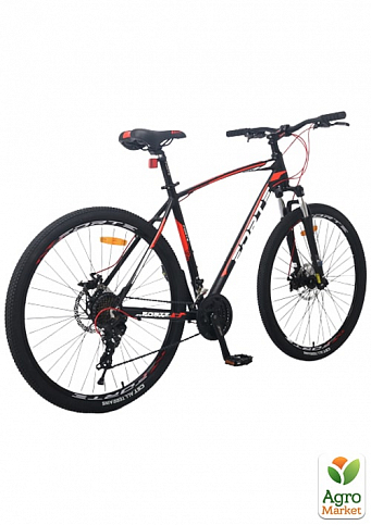 Велосипед FORTE TITAN размер рамы 19" размер колес 27,5" черно-красный (117169) - фото 2
