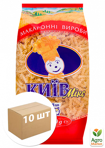 Макаронные изделия "Киев-микс" спираль 1 кг уп.10 шт