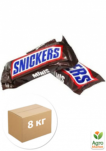 Конфеты Snickers Minis в обертке 8 кг