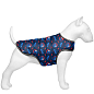 Курточка-накидка для собак WAUDOG Clothes, рисунок "Бэтмен голубовато-красный", M, А 37 см, B 52-62 см, С 37-46 см (504-4003) 