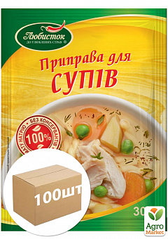 Приправа Для супов ТМ "Любисток" 30г упаковка 100шт1