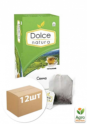 Чай 25п "Сенча" (зеленый листовой) 2г Dolce Natura упаковка 12шт