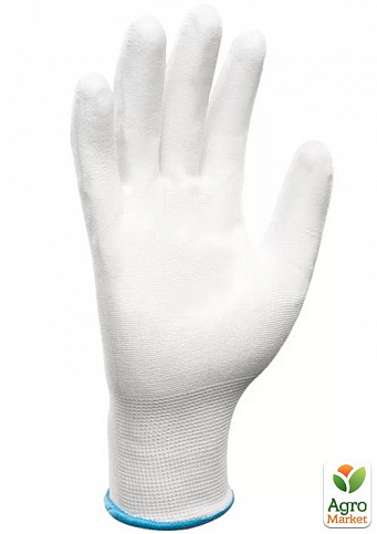 Стрейчевые перчатки с полиуретановым покрытием BLUETOOLS Sensitive (7"/S) (220-2217-07)  - фото 2