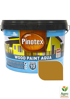 Краска для деревянных фасадов Pinotex Wood Paint Aqua Охра 2,5 л2