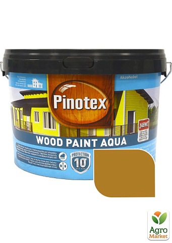 Фарба для дерев'яних фасадів Pinotex Wood Paint Aqua Охра 2,5 л
