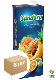 Нектар мультивітамінний ТМ "Sandora" 1.5л упаковка 8шт1