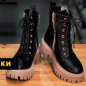 Жіночі черевики зимові Amir DSO2235 37 23,5см Чорний/Беж